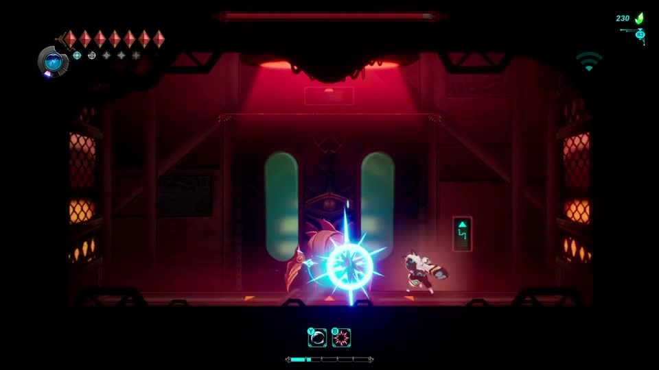 Eradicator inside the Elord Castle elevator