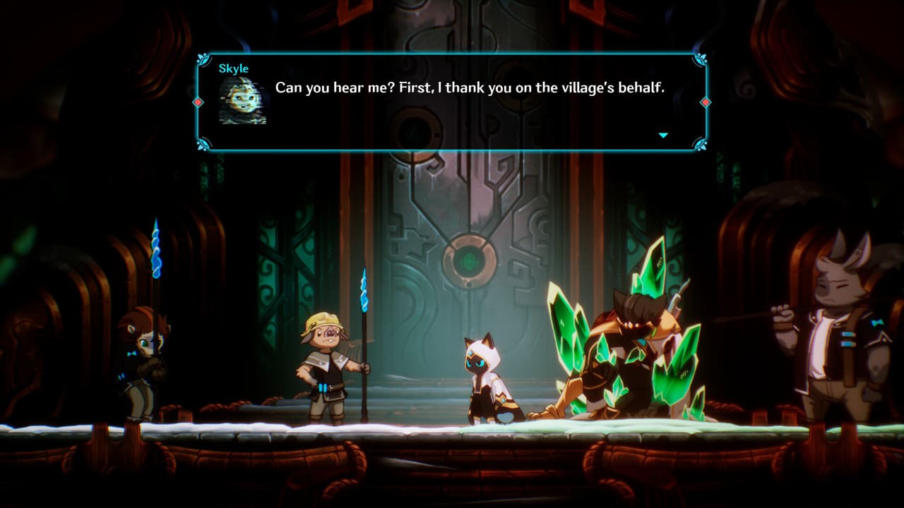 Kisha using an ability during underground exploration in Fatal Claw